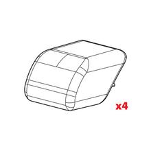 Set van 4 stopveren voor Quadra-rails