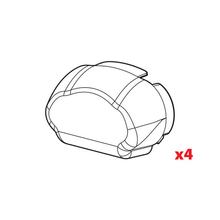 Conjunto de 4 tampões para calhas Kuma