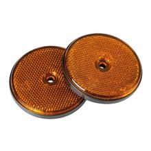 runde Rückstrahler - Ø 65 mm - Orange