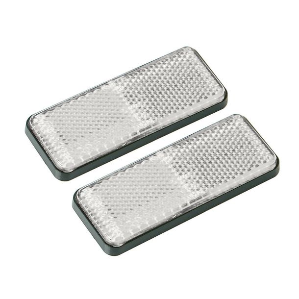 Euro-Norm, rectangular reflectors - 90x35 mm - White