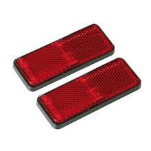 Euro-Norm, rechteckige Rückstrahler - 90x35 mm - Rot