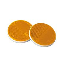 Euro-Norm, kulaté odrazky - Ø 65 mm - Oranžové