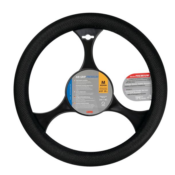 Volant Lampa Air-Grip Nero, ventilé - M - Ø 37/39 cm