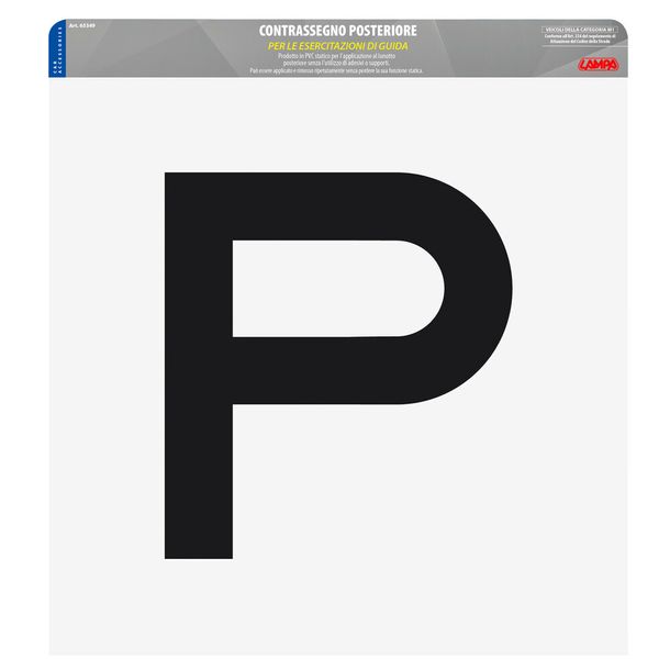 Warning Sign - Student Driver, Static - Rear