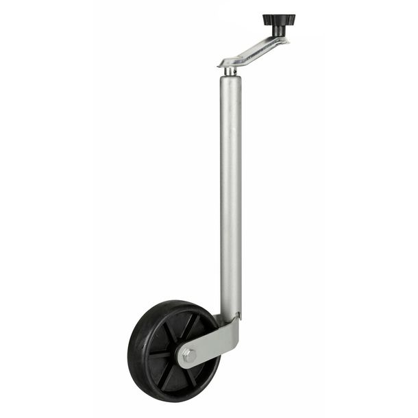 Trailer and Caravan Drawbar, Solid Rubber Wheel Ø 160 mm
