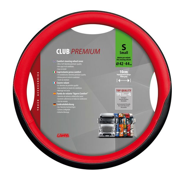 Volante rivestito Lampa Club, in Skeentex - S - Ø 42/44 cm - Rosso