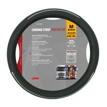 Lenkradbezug Lampa Chrome Strip, aus Skeentex - M - Ø 44/46 cm