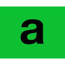 Etichetta in PVC verde con supporto adesivo - A