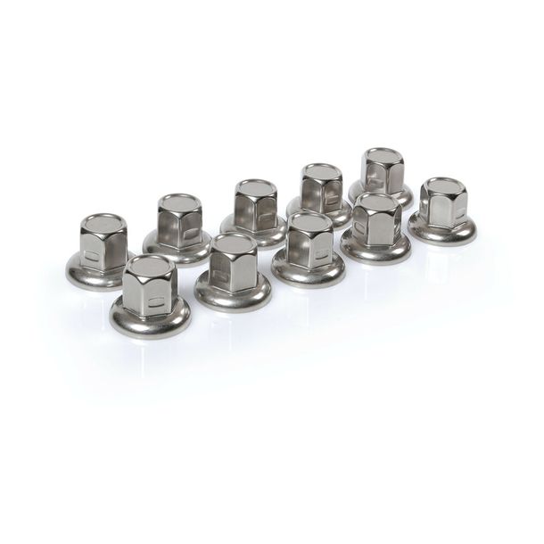 Set 10 Schraubenabdeckungen aus Edelstahl - Ø 33 mm