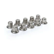 Ensemble de 10 cache-vis à vis en acier inoxydable - Ø 33 mm