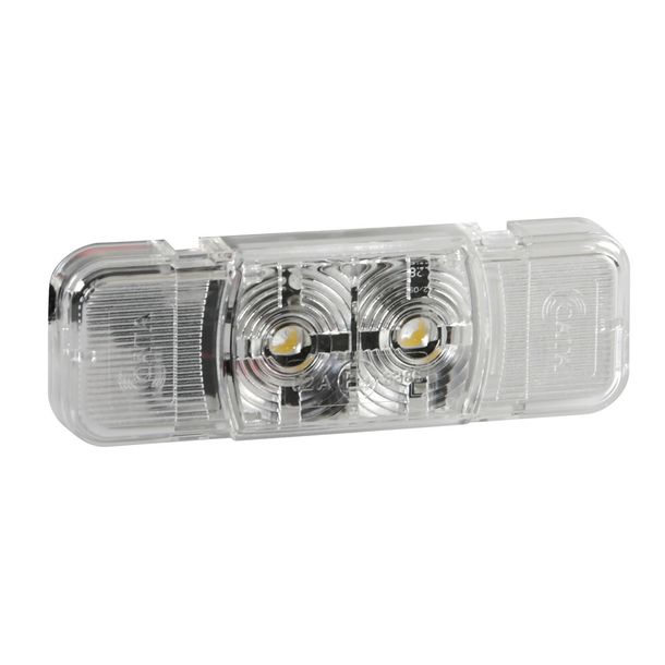 Omrisslamp met 2 LEDs, 24 V - Wit