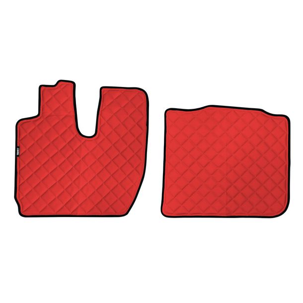 Alfombra Lampa, par de Skeentex - Rojo - compatible para Iveco S-Way (10/19>)