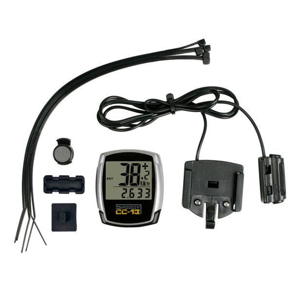 CC-13, Fietscomputer 13 Functies - met Kabel