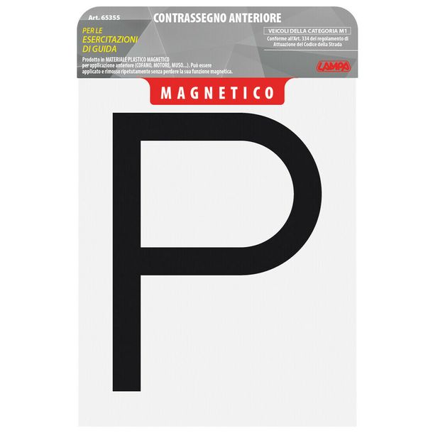 L Plate, Magnetic - Front