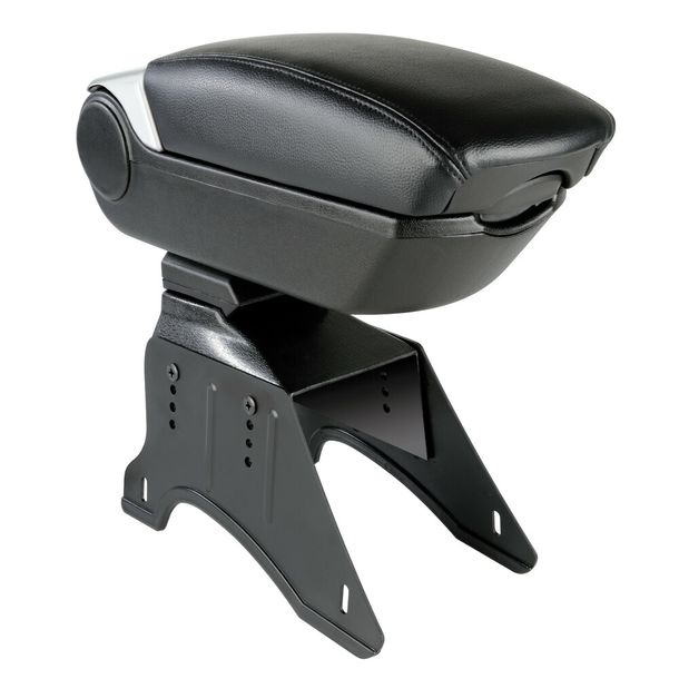 Classic Armrest, 3 Functions with Double Fastening System and USB Connection, 12 V - Silver