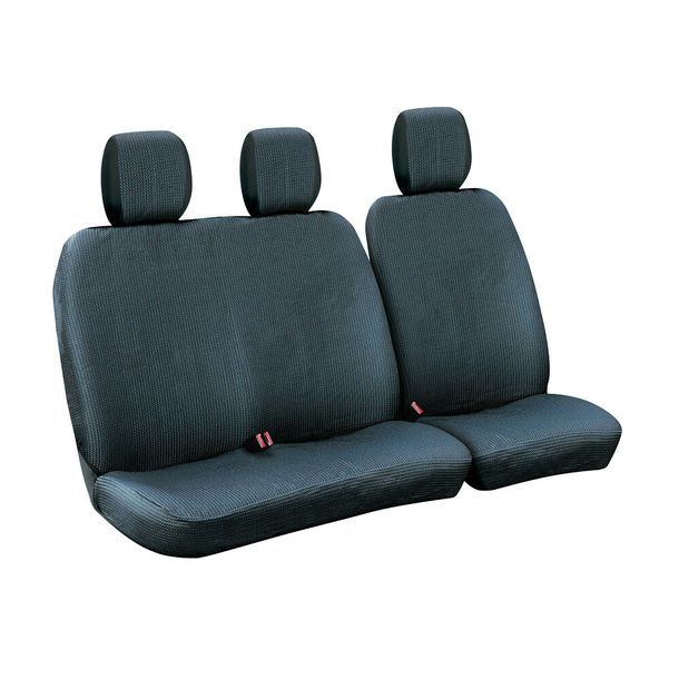 Points-1, Set de fixations pour véhicules utilitaires sans coussinets de ceinture - Noir/Bleu