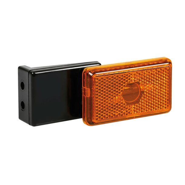 Feu de gabarit avec réflecteur et support, 12/24V - Orange