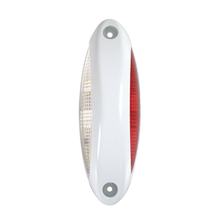 Éclairage supplémentaire avec 4 LEDs et blanc/rouge 9/32V - Cadre blanc