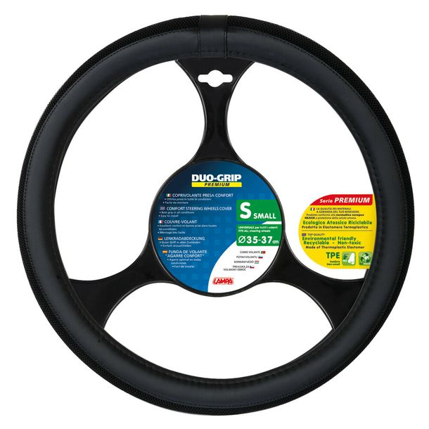 Lenkradbezug Lampa Duo-Grip, aus Skeentex - S - Ø 35/37 cm - Schwarz