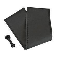 Premium , Lenkradbezug aus Leder - L - Ø 37/39 cm - Schwarz
