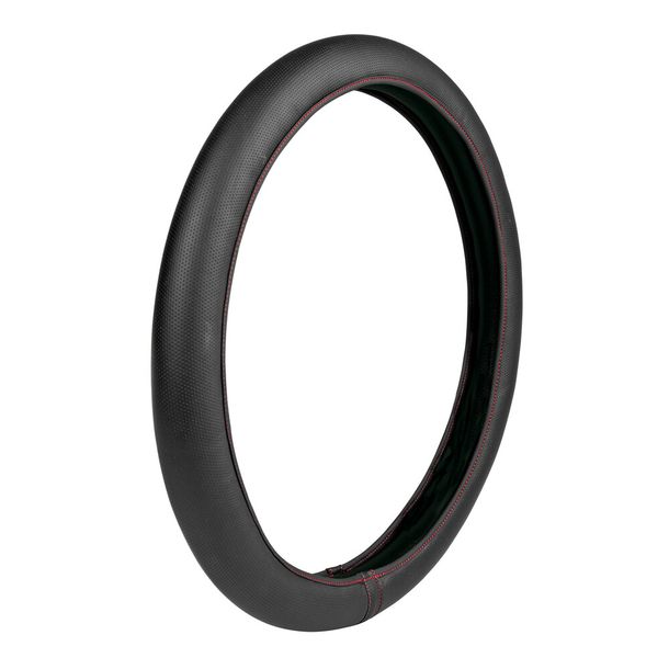 Lenkradbezug Lampa Skin-Cover, Elastischer aus Skeentex -Schwarz/Rot - S - Ø 35/37 cm