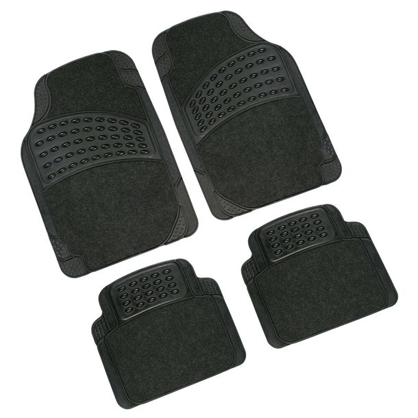 Aladino edition 2, Universal Floor Mat Series - 4 Pieces - Black