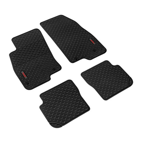 Pilot, Set Maßgefertigte Matten aus Öko-Gummi - kompatibel für Abarth Punto 3p (05/08>06/11) - Abarth Punto Evo 3p (06/10>04/12) - Fiat Punto 3p (01/12>08/18) - Fiat Punto 5p (01/12>04/19) - Fiat Punto Evo 3p (10/09>04/12) - Fiat Punto Evo 