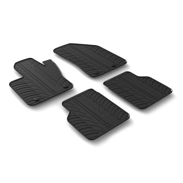 Tapis de sol Lampa en caoutchouc sur mesure, compatible avec Jeep Compass (07/17>)