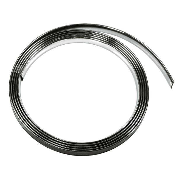 Verchromtes Klebeprofil - 25 m - 14 mm
