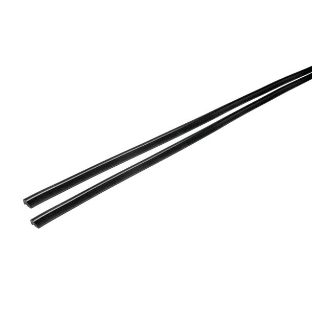 Protector de cantos de puerta, autoadhesivo - 2 x 65 cm - Negro