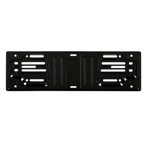 Front License Plate Bracket - Steel - Black