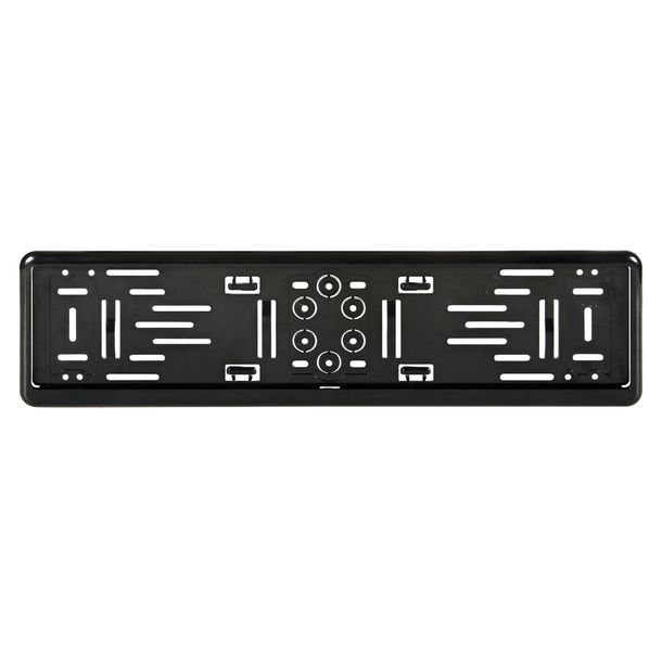 Support de plaque d'immatriculation Lampa en ABS noir