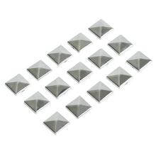 Decor-Studs, Remaches cromados 15 ud. - 10x10 mm