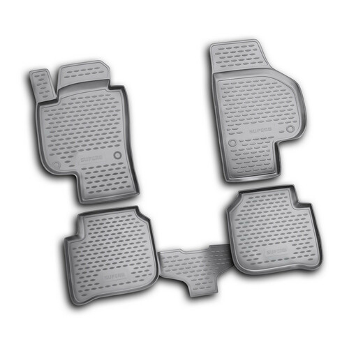 Set Fußmatten nach Maß aus TPE - kompatibel für Skoda Superb 4p (09/08>06/15) - Skoda Superb Wagon (02/10>09/15)