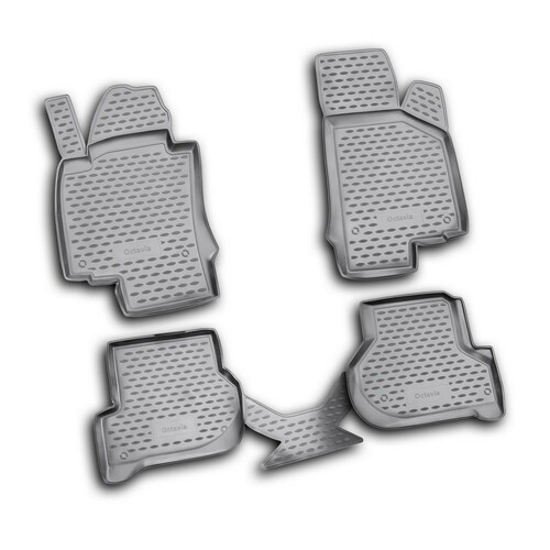 Set Fußmatten nach Maß aus TPE - kompatibel für Skoda Octavia 5p (09/04>02/13) - Skoda Octavia Wagon (01/05>04/13)