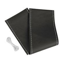 Cobertura para Volante Lampa Premium Truck, em Couro - M - Ø 44/46 cm - Preto/Prata