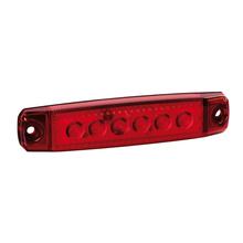 Set de 20 uds., Luz de contorno con 6 LEDs, Montaje superficial, 12/24V - Rojo