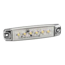 Set 20 St., Umrissleuchte mit 6 LEDS, Aufbaumontage, 12/24V - Weiß