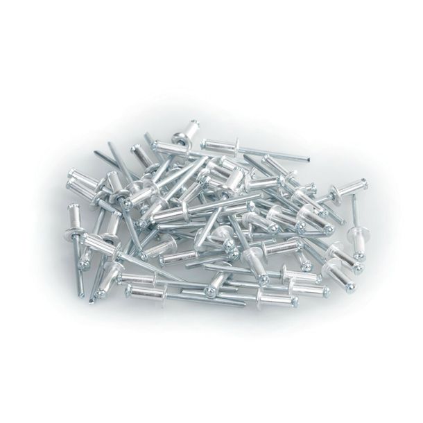 Rivetti in alluminio, set di 50 rivetti ciechi per portatarga - Argento