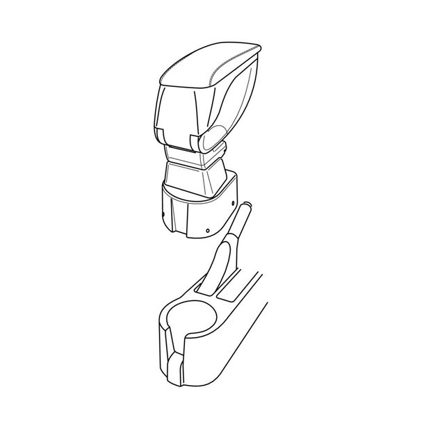 Supporto bracciolo Lampa compatibile per Hyundai Getz 3p (10/05>01/09) - Hyundai Getz 5p (10/05>01/09)