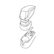 Supporto per bracciolo Lampa compatibile per Kia Rio 5p (10/05>08/11)