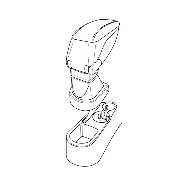 Supporto bracciolo Lampa compatibile per Hyundai Accent (04/06>12/09)