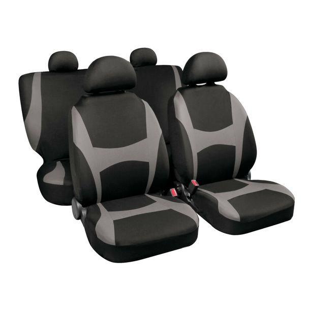 Capri, Coordinated Cover Set - Black/Grey