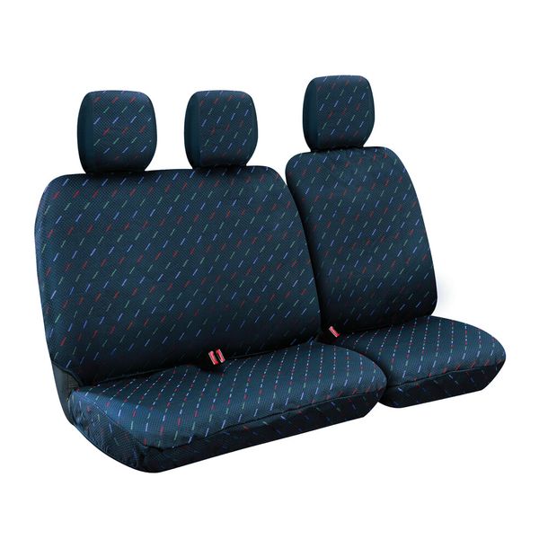 Dido-1, Set Covers for Vans without Seat Belt Pads - Blue