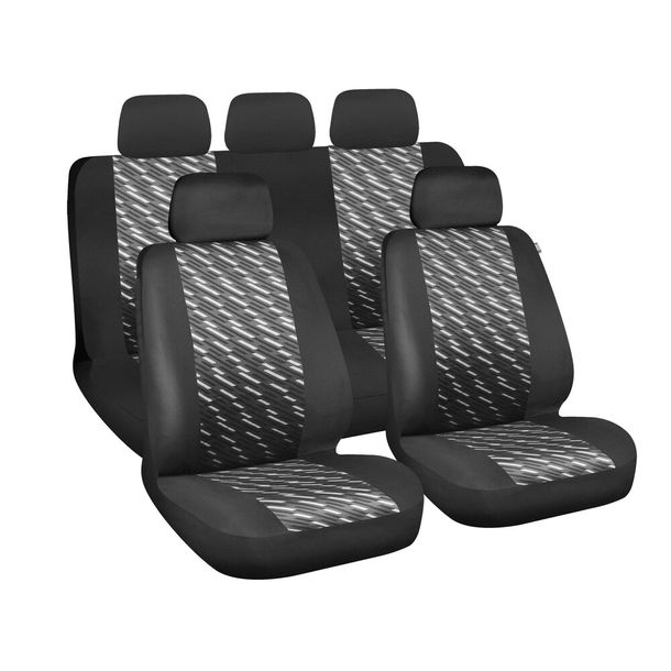 Seat Covers Lampa Set coordinated covers - Black/Grey
