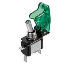 Hebelschalter mit Sicherung - 12/24V - Grün - 20A