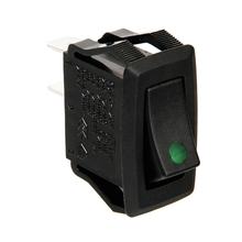 Spínač s LED - 12/24V - Zelená