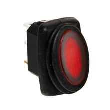Waterdichte micro schakelaar met LED - 12/24V - Rood