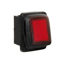 Interrupteur étanche avec LED - 12/24V - Rouge