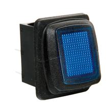 Waterdichte schakelaar met LED - 12/24V - Blauw
